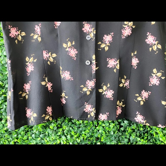 vintage 90’s Floral Jones New York blouse - Picture 5 of 8